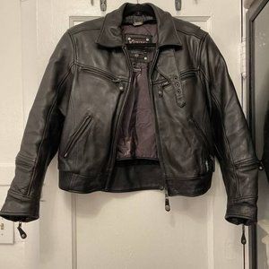 Women’s XPERT Black Leather Motorcycle Jacket